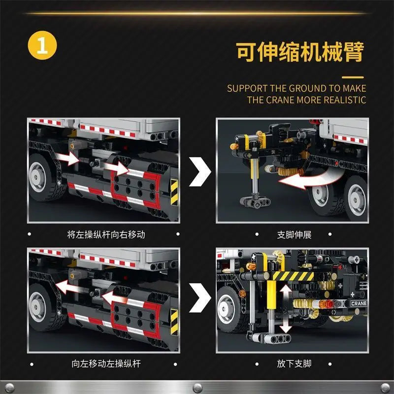 Crane Truck Building Blocks RC Vehicle
