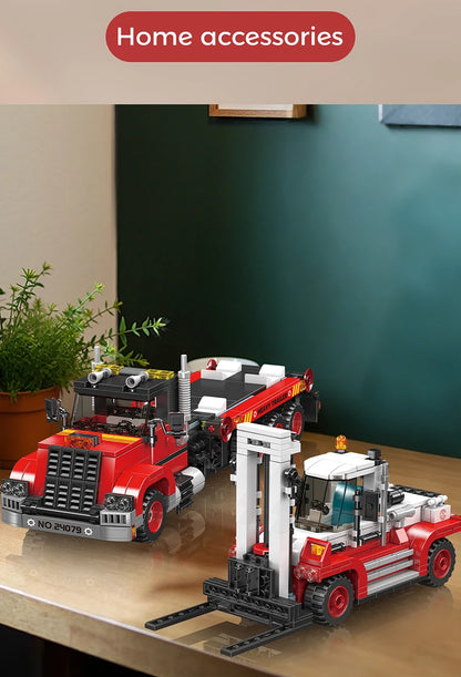 City Transporter and Forklift Truck Model