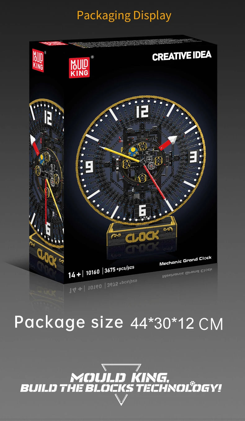 Motorized Mechanical Grand Clock Building Block