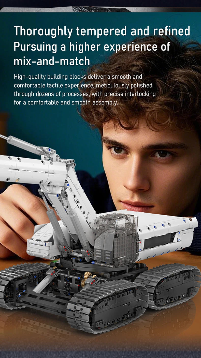 Mould King 17079 Technical Car Toys The RC Sci-Fi Excavator Building Block Enginerring Truck Brick Set Kids Christmas Gift