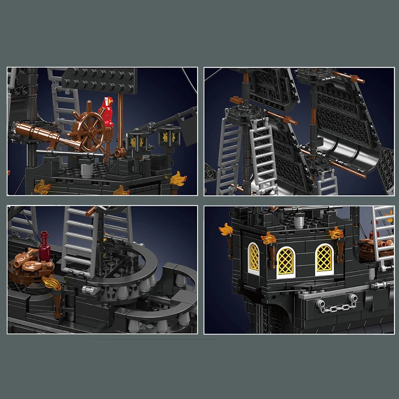 The Black Pearl Pirate Ship Building Block