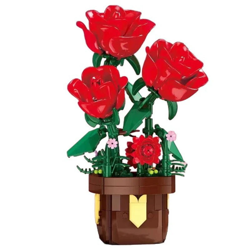 Flower Bouquet Rose Phalaenopsis Lily Sunflower Potted