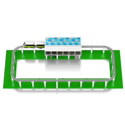 Italian Monorail Express Light Rail Train Building Blocks Set Passenger Train