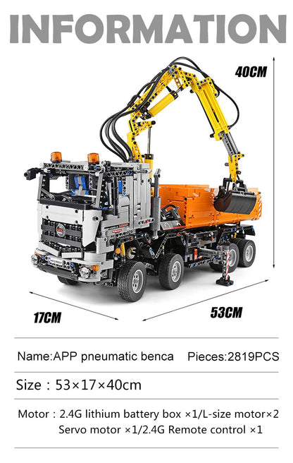 Motorized Pneumatic Arocs Truck Model Blocks