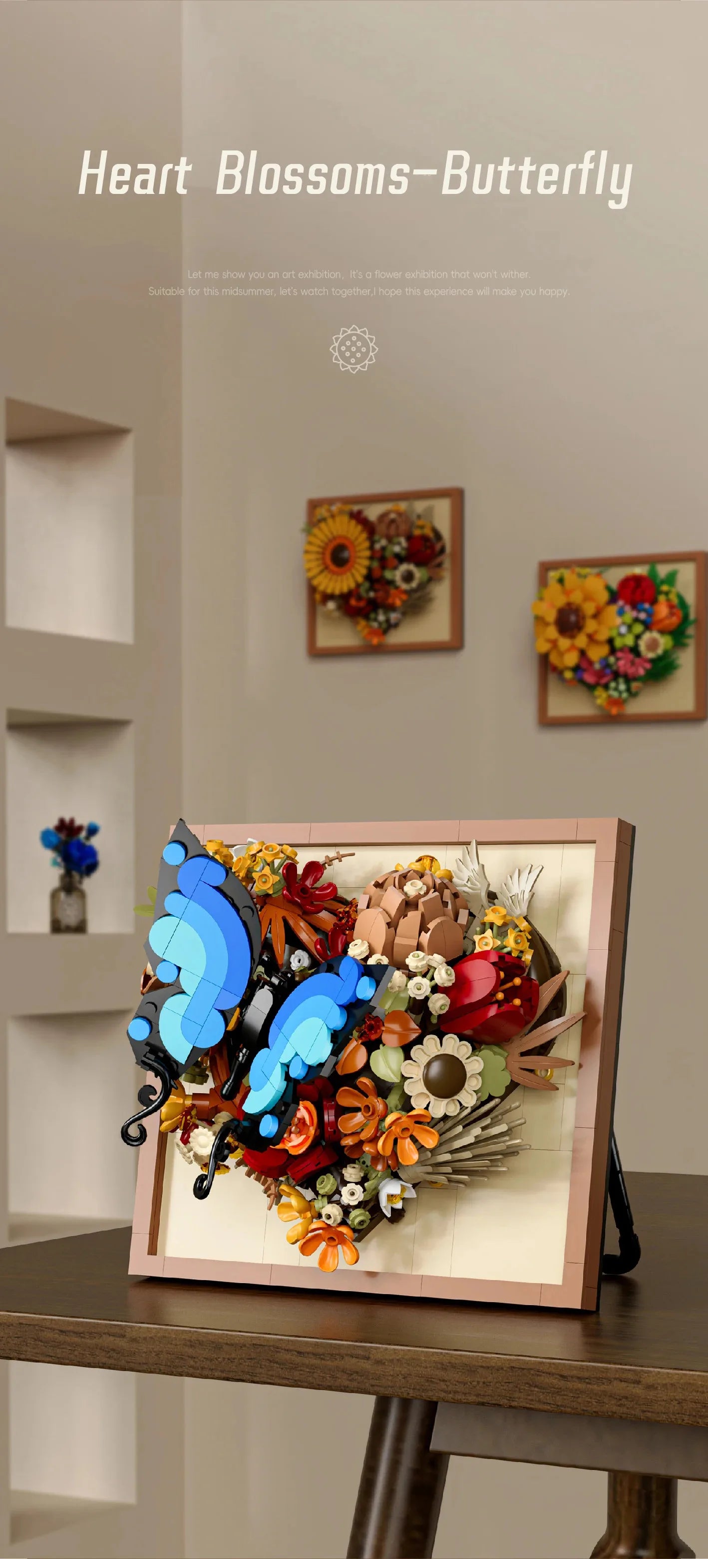 Creative Art Painting Flower Block 3D