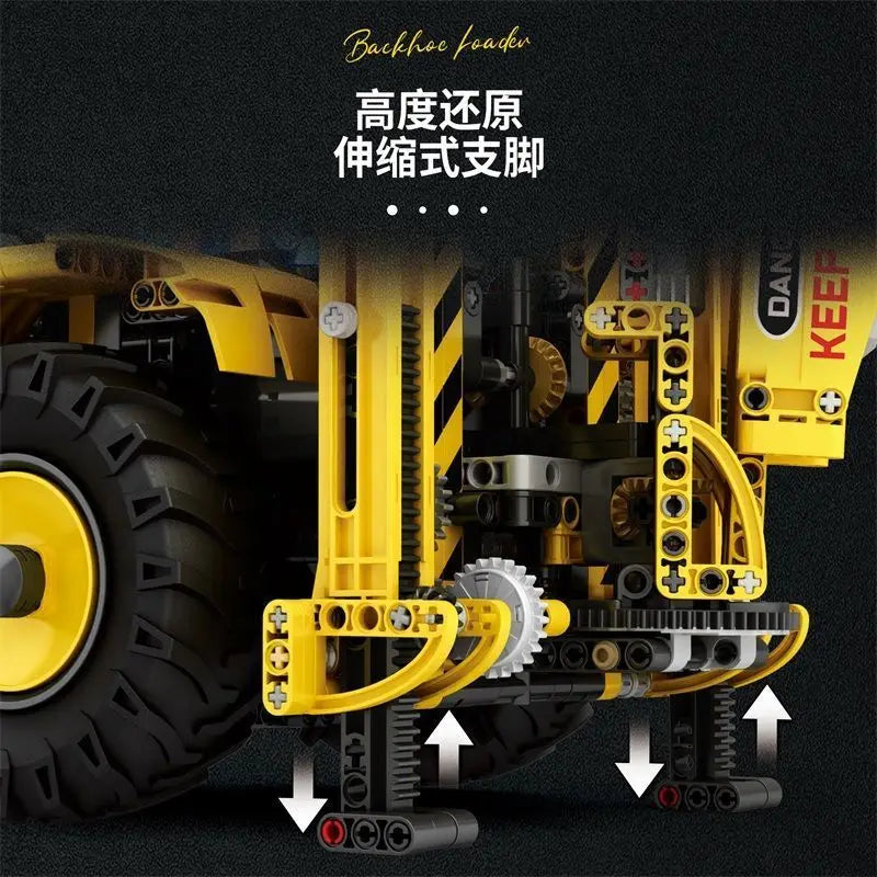 Two-Head Bulldozer Excavator Model Assembly Universal