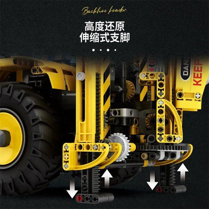 Two-Head Bulldozer Excavator Model Assembly Universal