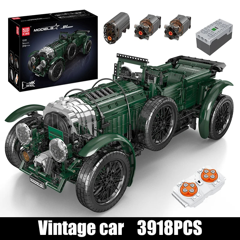 Car Building Block The Remote Control Blower Vintage Car