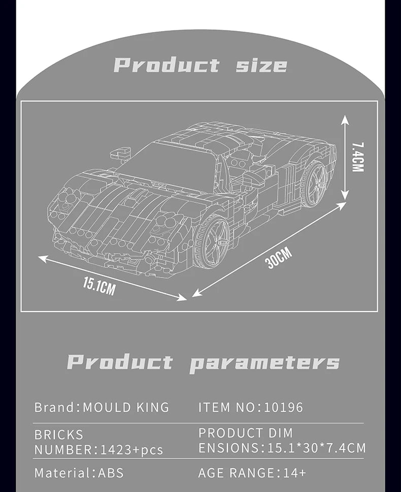 White Italian Racing Car Model