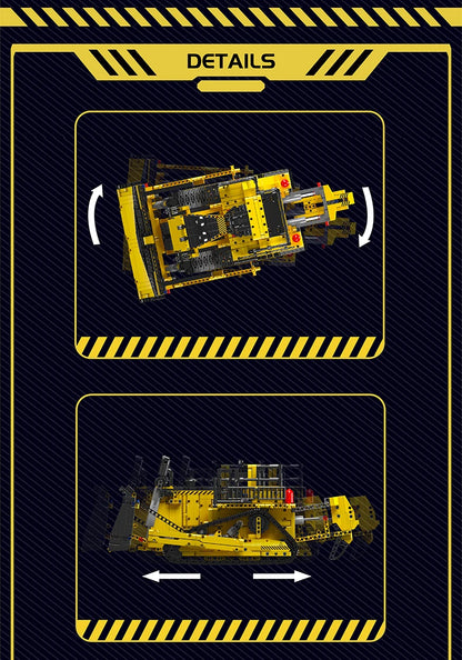 Truck Vehicle Electric Bulldozer Building Blocks