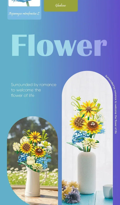 KNEW BUILT 3D Eternal Flower Phalaenopsis Building Block