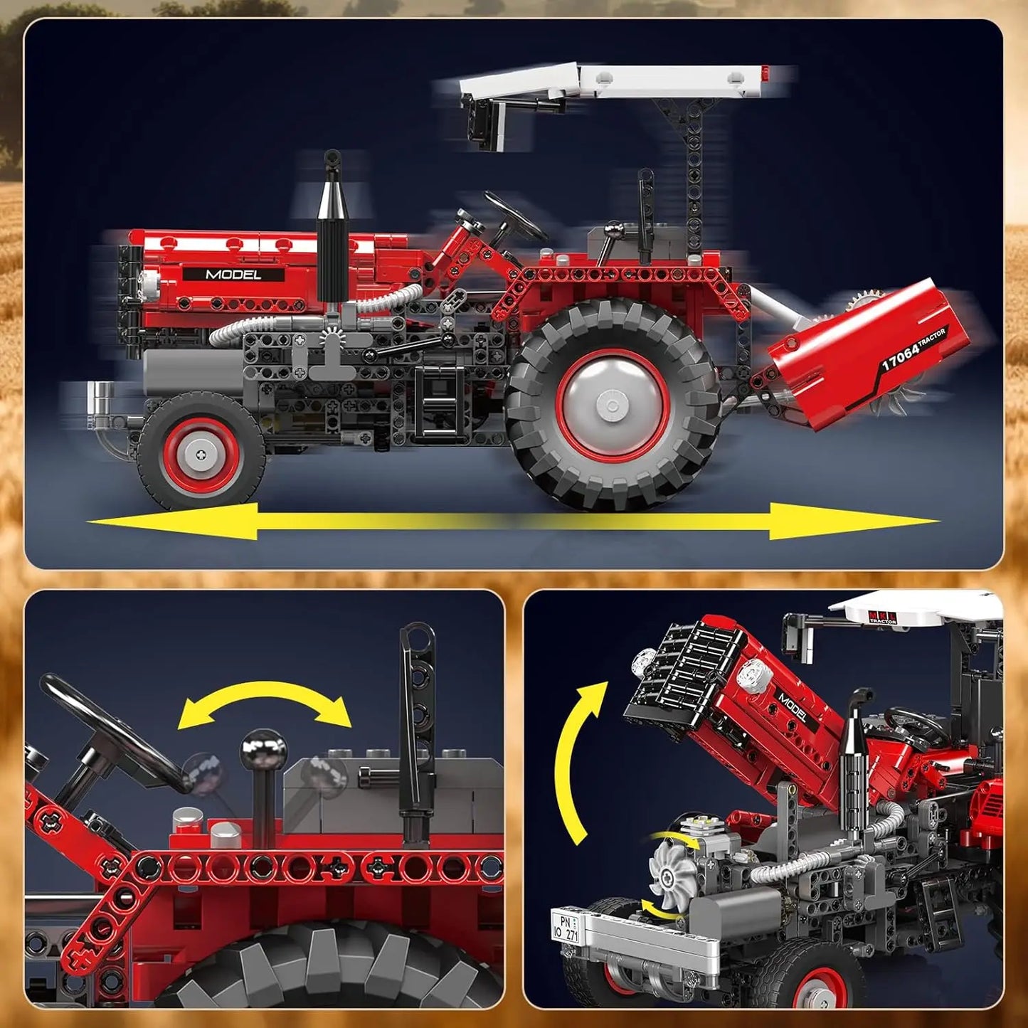 Agricultural Tractor Truck Bricks