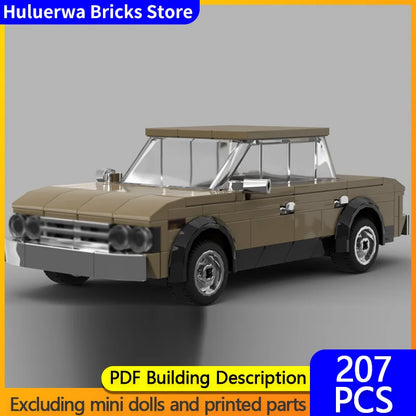 Speed Racing Car Model MOC Building Bricks 1600 / ВАЗ-2106 Classic Sedan Modular Technology Gifts Holiday Assemble Children Toys