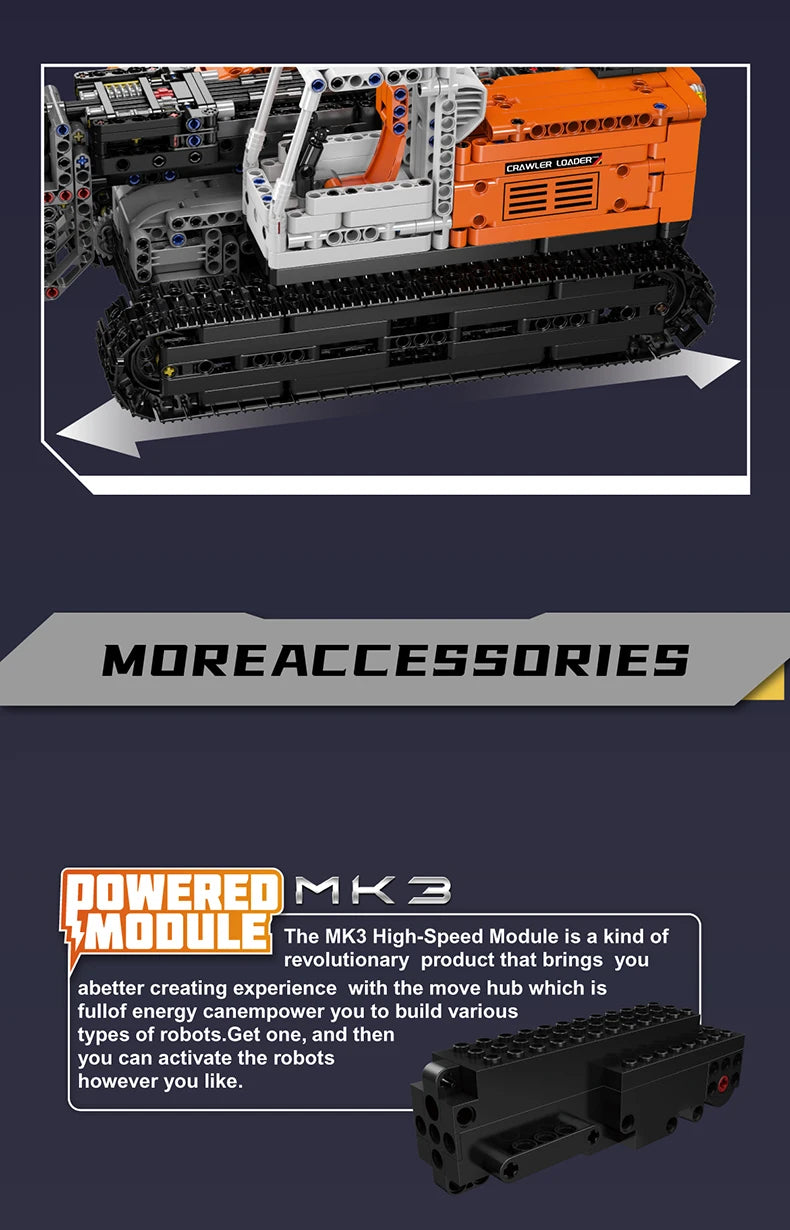 Crawler Loader Technical Building Blocks Truck