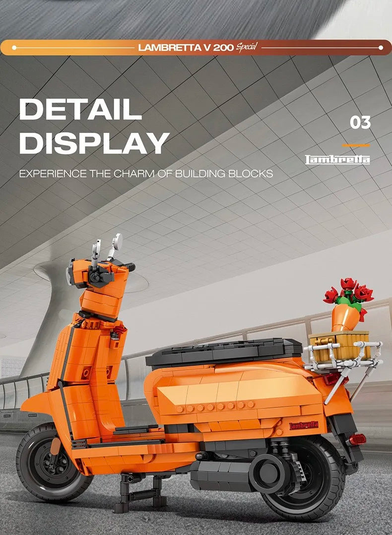 Scooter Assembly Particle Building Blocks