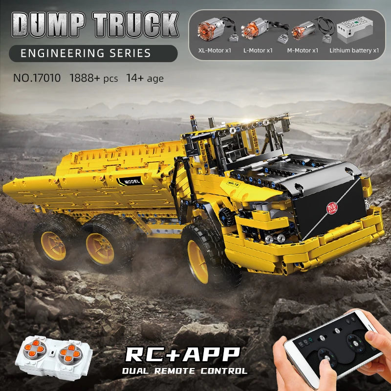 6x6 Knickgelenkter Truck Technical RC Dump Truck