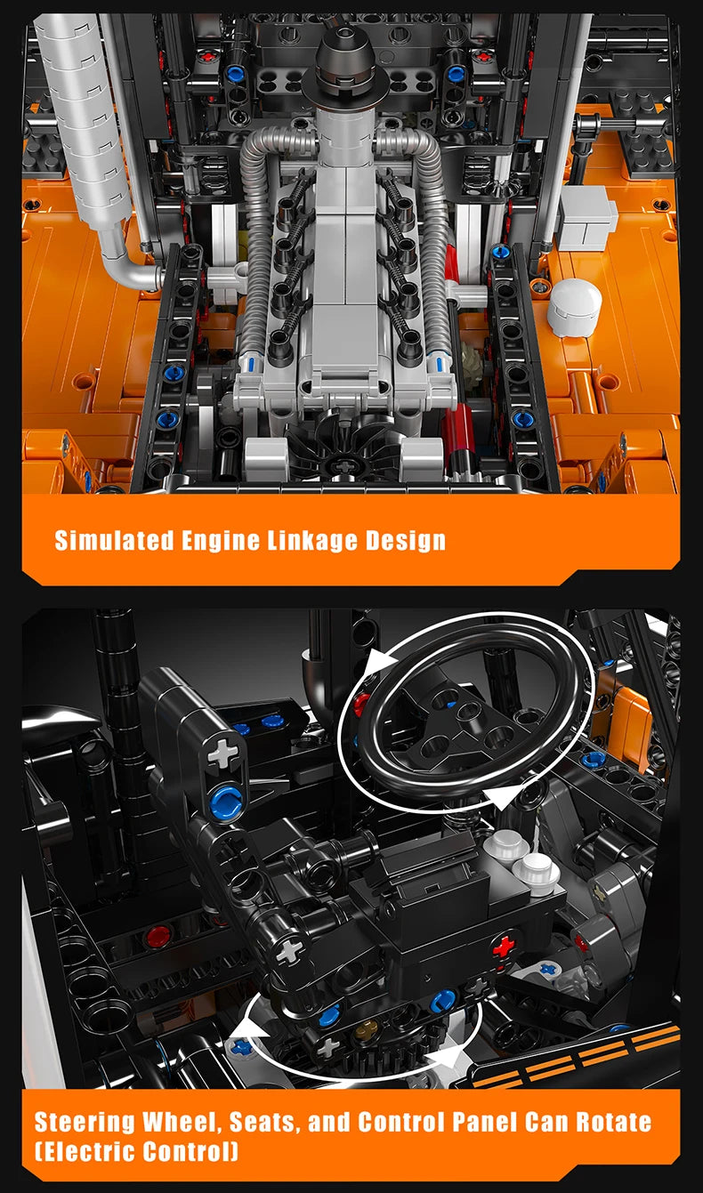 Heavy Duty Forklift Truck App-Controlled