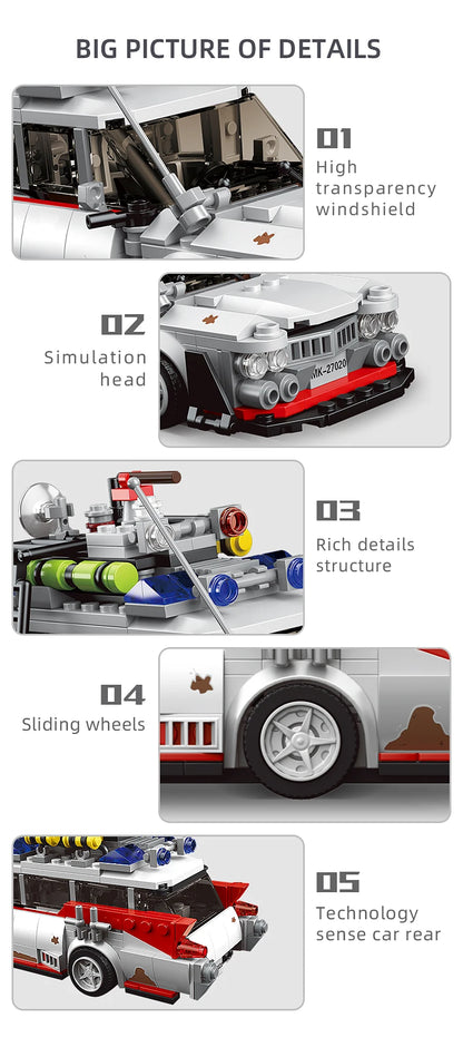 Car Set The Mini Ghost Bustered ECTO-1 Movie Car Model