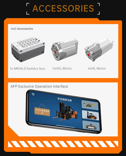 Heavy Duty Forklift Truck App-Controlled