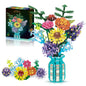 Sunflower Building Blocks Flower Bouquet Vase
