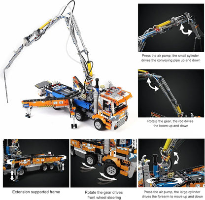 Concrete Pump Truck Building Blocks