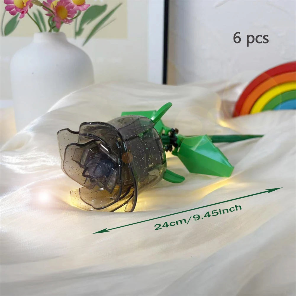 KNEW BUILT Flower Bouquet 3D Model Toy Mini Build Blocks