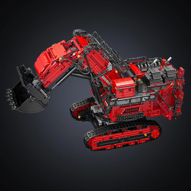 Excavator Building Block Assembly Car Brick