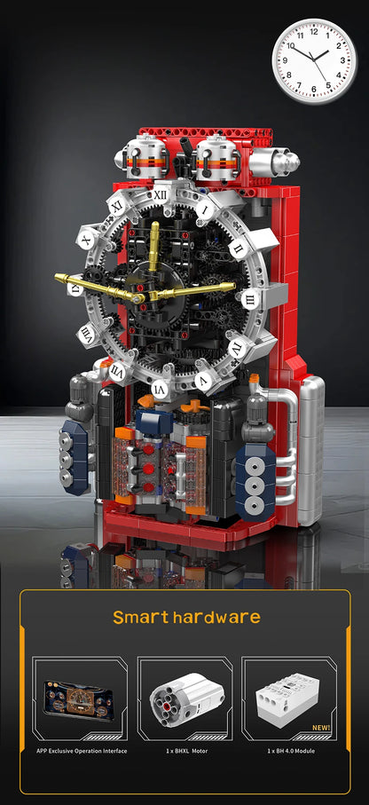 Technical Clock Toys The Motorized Engine Clock Blocks