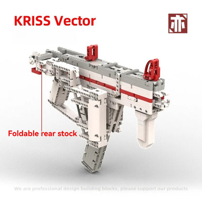 2 Types Creative KRISS Vector Gun Building Block