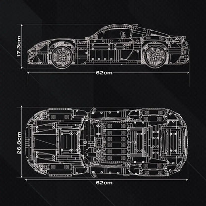GranTurismo Maserati Bricks Model Assembling
