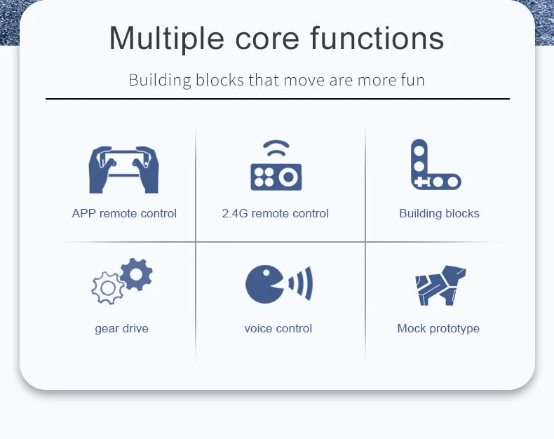 STEM Building Blocks APP RC Mechanical Robot Dog Assembly Bricks