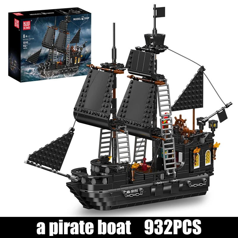 The Black Pearl Pirate Ship Building Block