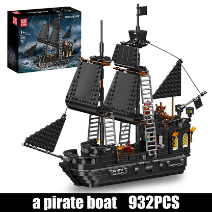 The Black Pearl Pirate Ship Building Block