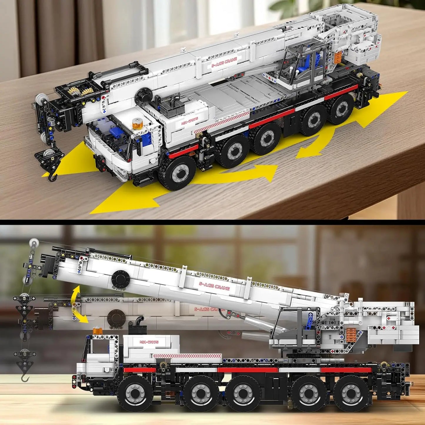 Truck Building Blocks Tech APP RC Controlled Mobile Crane