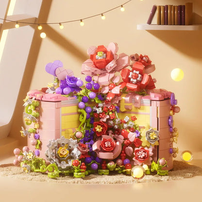 Rose Cake Flower Building Blocks