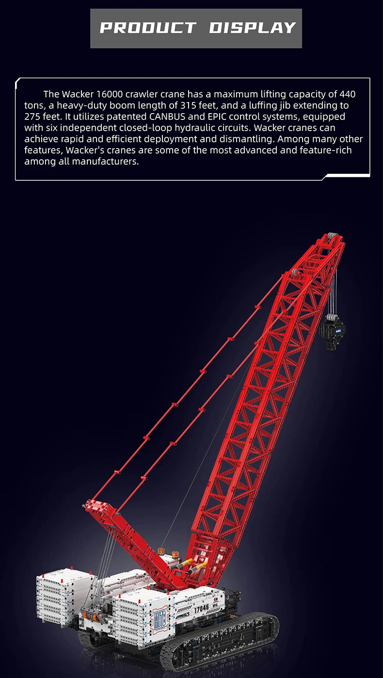 Crawer Crane Building Block Assembly