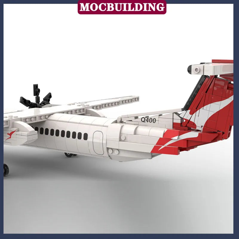 MOC City Transport Aircraft Model Assembly Building Block Children's Collection Series Toy Gifts
