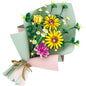 DIY Flower Building Block Rose sun flower Tulip Household Potted Plant Bouquet