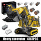 Excavator R9800 APP Controlled Building Blocks Set  with 6 Motors ﻿