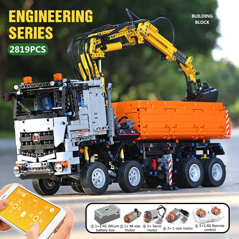 Motorized Pneumatic Arocs Truck Model Blocks