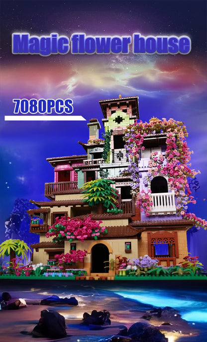 Architecture Cherry Blossom Villa Tree House Micro Blocks