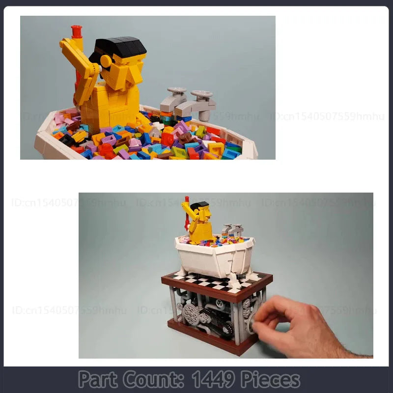 Bath Scene Creative Toys Building Block Manual