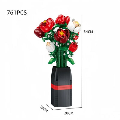 KNEW BUILT 3D Eternal Flower Phalaenopsis Building Block