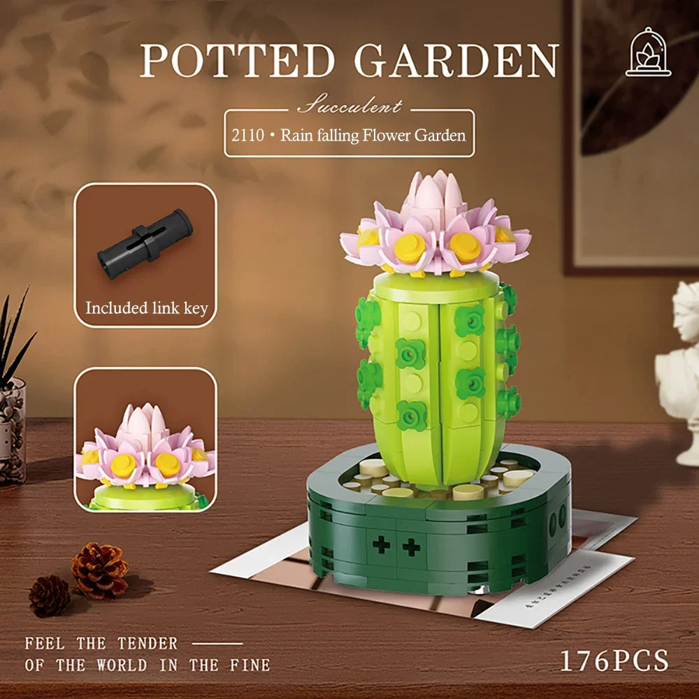 Flower Bouquet Building Block Succulents Plants