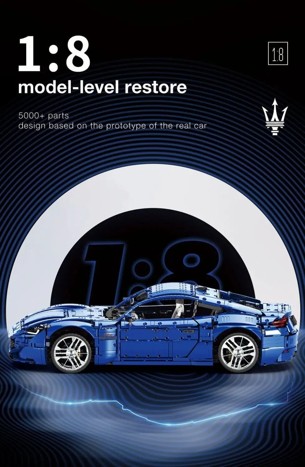 GranTurismo Maserati Bricks Model Assembling