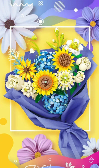 KNEW BUILT 3D Eternal Flower Phalaenopsis Building Block