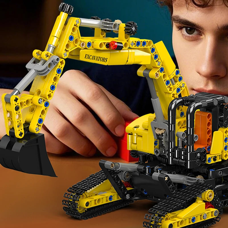4 Link Track City Excavator Building Blocks Vehicle