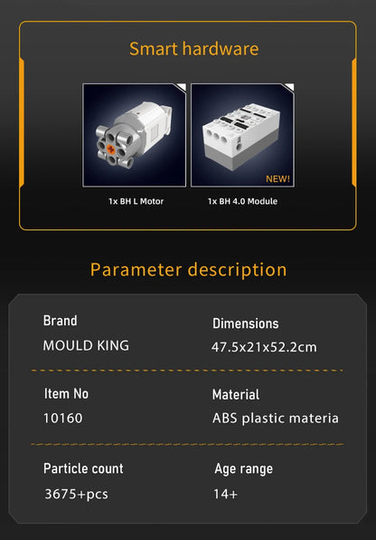 Motorized Mechanical Grand Clock Building Block