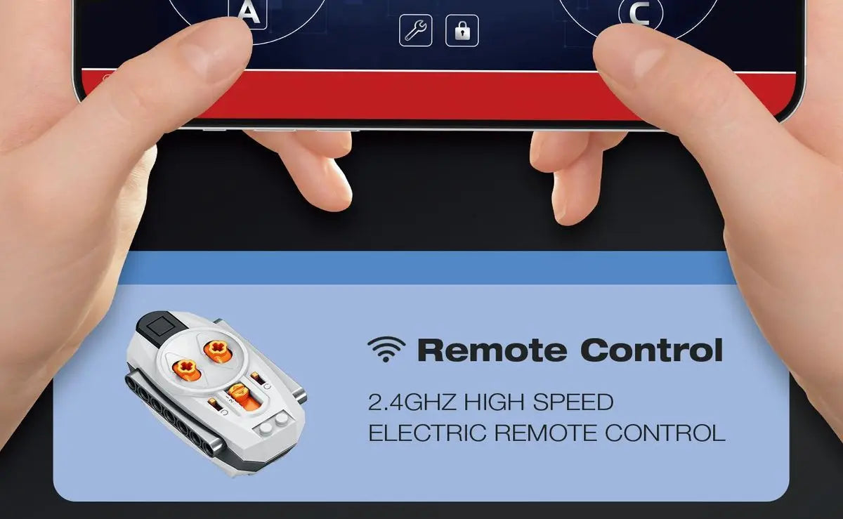 RC Crane Building Blocks Bricks Assembling Model