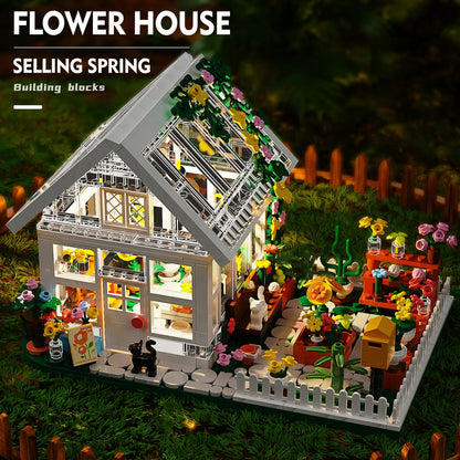 Newest Flower House Mini Building Block